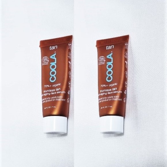 2 x Coola Sunless Tan Anti-aging Face Serum Mini 0.24oz/7ml Sealed - Picture 1 of 1